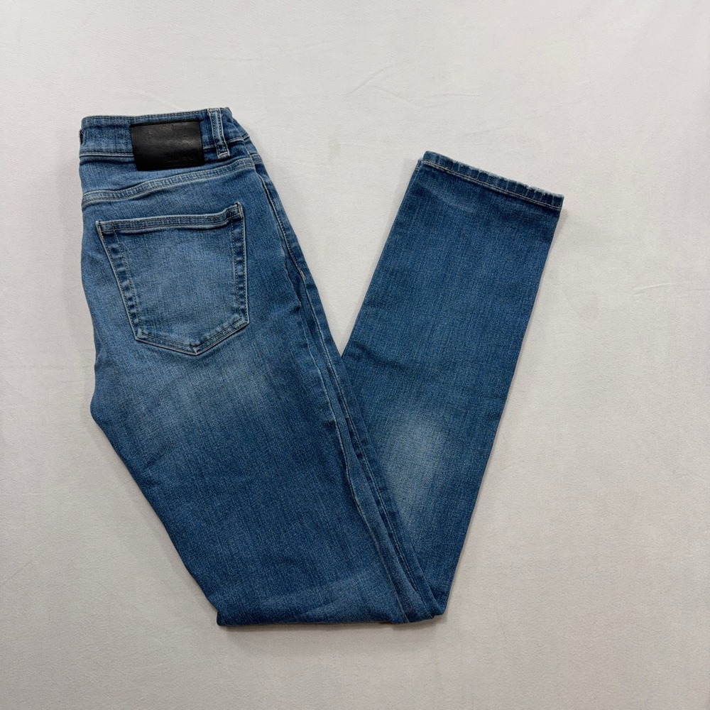 DL1961 Jeans Nick Slim Mid Rise Straight Leg Medium Wash Blue Mens 28 x 34